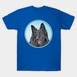 Belgian Sheepdog Painting - Cute Original Dog Art T-Shirt